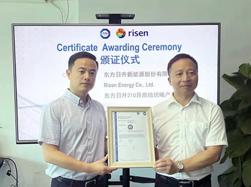 Risen Energy achieves certification of its 700W panel series, a world first