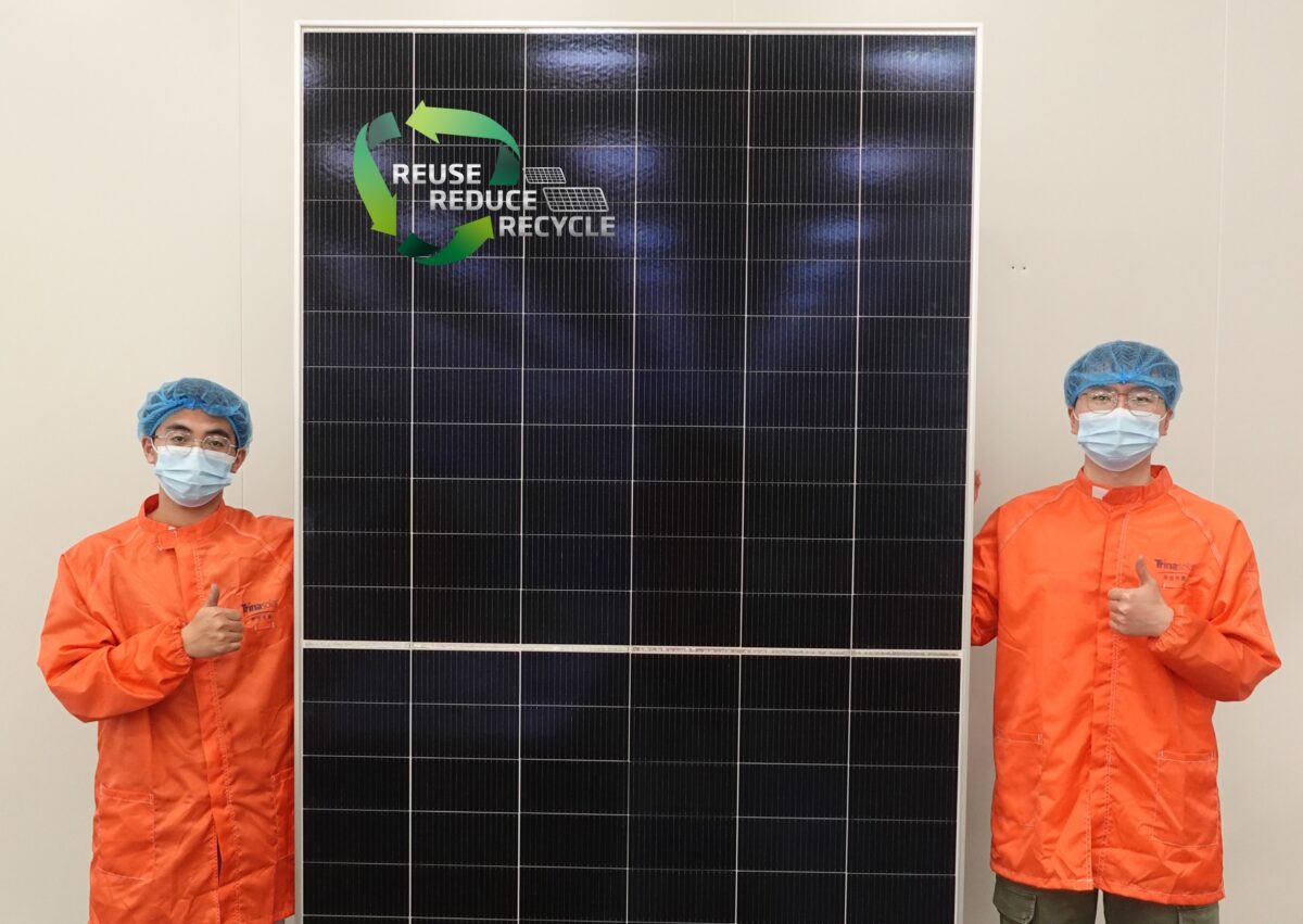 Trina Solar lanza un innovador módulo fotovoltaico reciclable de 645 W con eficiencia del 20,7%